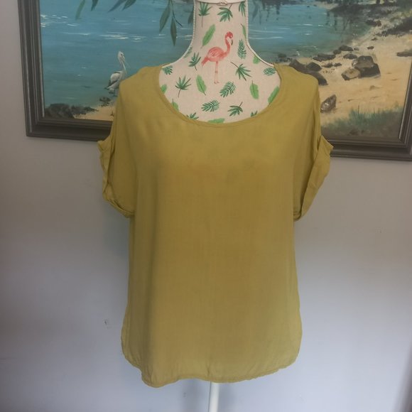Caroline Morgan Tops - ❤️‍🔥2=$20 / 3=$25❤️‍🔥Caroline Morgan green casual t shirt cap sleeves (12)
